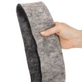 Taśma filcowa, pasek do garnków, 100% wełny, szaro-czarna, szerokość 7,5 cm, długość 5 m | Floristik24.pl