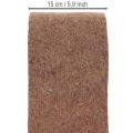 Dwukolorowa taśma filcowa z filcu wełnianego, 100% wełny, fioletowo-brązowa, 15 cm x 5 m | Floristik24.pl