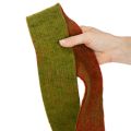 Taśma filcowa, dwukolorowa taśma do podkładek pod garnki, 100% wełny, czerwono-zielona, szerokość 7,5 cm, długość 5 m | Floristik24.pl