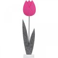 Floristik24 Filcowy kwiat filcowy kwiat dekoracyjny tulipan różowy Dekoracja stołu wys. 68 cm