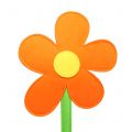 Floristik24 Filcowy kwiat pomarańczowy 87 cm