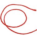 Floristik24 Sznurek filcowy wełniany sznurek wełniany knot czerwony 100m