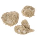 Naturalna beżowa wełna owcza, luzem, do prac rękodzielniczych i dekoracji, 250g | Floristik24.pl