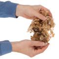 Wełna owcza brązowa melanżowa, wełna naturalna, luzem, do rękodzieła, 250g | Floristik24.pl
