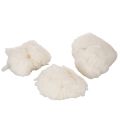 Luźna wełna owcza, wełna naturalna, biały melanż, uniwersalny, 250g | Floristik24.pl