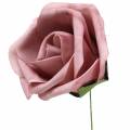 Floristik24 Róża piankowa Ø15cm różne kolory 4szt
