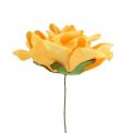 Floristik24 Róża piankowa Ø15cm żółta 4szt