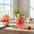 Szklanka do picia z pokrywką i uchwytem Ø7cm H13,5cm | Floristik24.pl