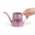 Metalowa dekoracyjna konewka, wzór różowych dmuchawców, 12 cm, 2 sztuki | Floristik24.pl