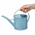 Dekoracyjna konewka doniczka metalowa niebieska 28x13x17cm 1,25l dekoracja ogrodowa na balkon | Floristik24.pl