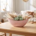 Miska dekoracyjna na rośliny różowa 34cm x 11cm wys. 11cm | Floristik24.pl