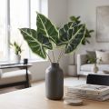 Alocasia Ucho Słonia Liść Strzały Sztuczne Rośliny Zielony 55cm | Floristik24.pl