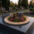 Dekoracyjna drewniana podkładka pod płomień w stylu rustykalnym ze sklejki Ø24cm | Floristik24.pl