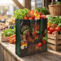 Torba na zakupy z uchwytami Warzywa Plastikowa 38×10×39cm | Floristik24.pl