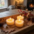 Podgrzewacze Pure Nature Lights, czas palenia 10 godzin, świece z wosku rzepakowego, 8 sztuk | Floristik24.pl