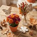 Wtyczka kwiatowa drewniana motylkowa kwiaty ozdobne 9cm 12 szt | Floristik24.pl