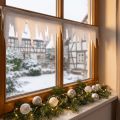 Sopel deco biały z brokatem 2m | Floristik24.pl