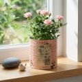 Doniczka ozdobna łosoś metalowa Ø15,5cm wys.15cm | Floristik24.pl