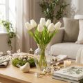 Sztuczny tulipan, realistyczna dekoracja, trwały sztuczny kwiat do domu, 21 cm, 6 sztuk | Floristik24.pl