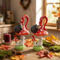 Muchomor z Jeżem Deco Grzybek Jesienna Dekoracja H14cm 2szt. | Floristik24.pl