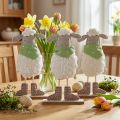 Dekoracja wielkanocna owieczka dekoracja stołu Dekoracja wielkanocna figurki 37cm 3 szt | Floristik24.pl