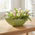 Miska dekoracyjna jasnozielona 55,5cm x 14cm W17,5cm 1 szt | Floristik24.pl