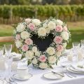 Serce z pianki florystycznej czarne 33cm 2 szt. dekoracja ślubna | Floristik24.pl