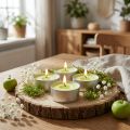Świece zapachowe jabłko, zapach tealightów, świeca zapachowa do pokoju Ø3,5 cm W1,5 cm 18 sztuk | Floristik24.pl