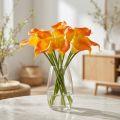 Mini kalia sztuczna żółta 28cm 12 szt | Floristik24.pl