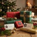 Deco Wooden Stars Purple Poinsettias Self Adhesive 4cm Mix 36szt | Floristik24.pl