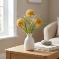 Sztuczne Kwiaty Żółte Allium Dekoracja Ozdobna Cebula 34cm 3 szt. w pęczku | Floristik24.pl