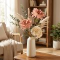 Chryzantemy Różowy Łosoś Sztuczny Ø13cm D72cm 2szt | Floristik24.pl
