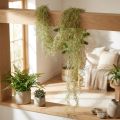 Tillandsia dekoracyjna zawieszka Tillandsia sztuczna zieleń biała 180cm | Floristik24.pl