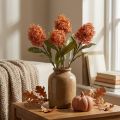 Sztuczne kwiaty Skimmie Pomarańczowa Skimmia Japonica Dry Look 59 cm 3 szt. | Floristik24.pl