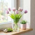 Tulipany sztuczne tulipany papugi fioletowy bukiet z 5 kwiatami 40cm | Floristik24.pl
