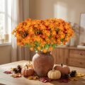 Sztuczny bukiet kwiatów z rumianku do nastrojowej, sezonowej dekoracji, 27 cm, 3 sztuki | Floristik24.pl