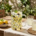 Dzbanek szklany cytryny i oliwki Dekoracyjny dzbanek szklany W17cm | Floristik24.pl