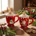 Kubki świąteczne Kubek Święty Mikołaj ceramiczny 10,5cm 2szt | Floristik24.pl