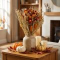 Kwiaty suszone kwiaty polne bukiet kwiaty słomiane pomarańczowe L30cm | Floristik24.pl