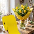 Krepa kwiatowa żółta szer.10cm gramatura 128g/m2 dł.250cm 2 sztuki | Floristik24.pl