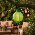 Lampion LED z solarem 20cm zielony | Floristik24.pl