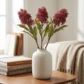 Sztuczne kwiaty Skimmie Burgundowe Skimmia Japonica Dry Look 59 cm 3 szt. | Floristik24.pl