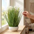 Deco trawa z kwiatami cosmea w misie H45cm | Floristik24.pl