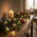 Łańcuch świetlny LED gwiazdy micro LED timer wewnątrz srebrny 1,90 m | Floristik24.pl