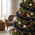 Świecąca girlanda choinkowa w kolorze czarnym 270cm 2szt | Floristik24.pl