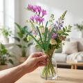 Sztuczne kwiaty ogrodowe frezja fioletowa 58cm | Floristik24.pl