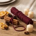 Nić do knotów, sznurek wełniany, Bordeaux, sznurek 55 m, florystyka, rękodzieło, majsterkowanie | Floristik24.pl