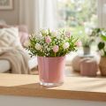 Szklana doniczka Ø11.5cm W10.8cm stary róż | Floristik24.pl
