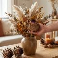 Suszony kwiat karczocha Cynara Ø9cm 16 szt. | Floristik24.pl