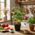 Mięta w doniczce, sztuczne zioła, roślina zielona, wys. 24 cm | Floristik24.pl